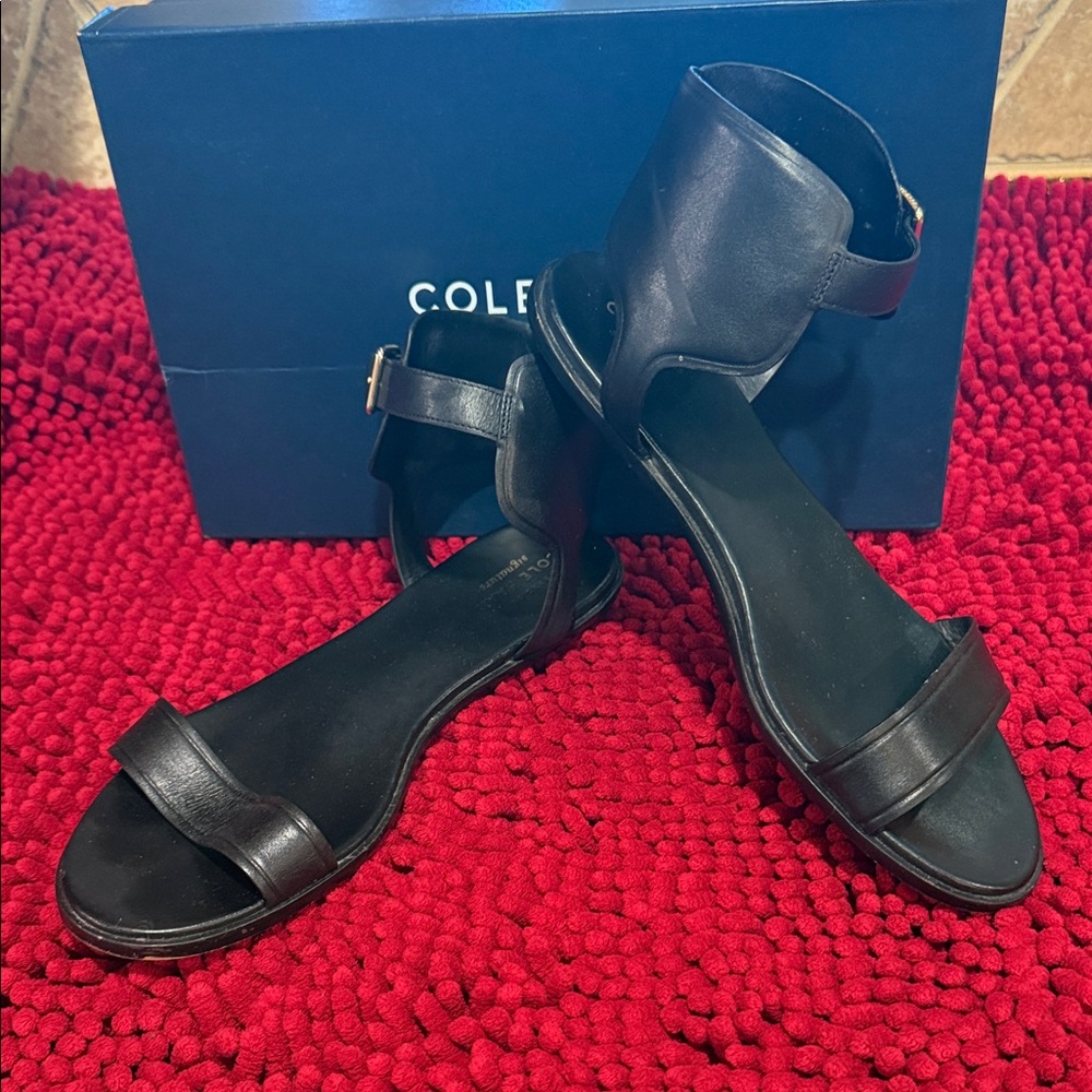 Cole Haan Women's Elegant Barra Black Sandals